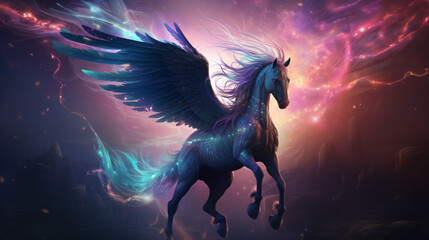 A mystical and powerful pegasus
