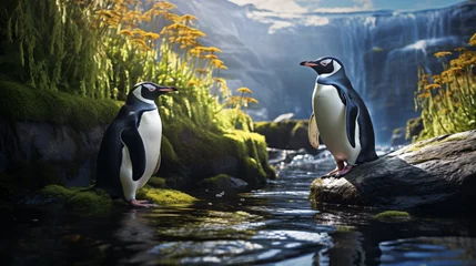 Rolgordijnen Penguin © Fauzia