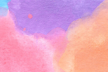 Abstract multicolor watercolor textured background.