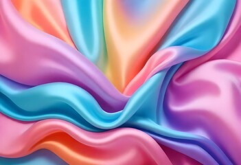 Smooth elegant silk or satin texture can use as background - obrazy, fototapety, plakaty