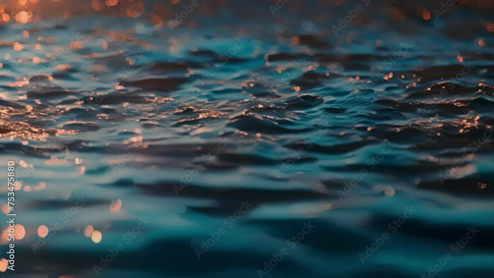 Poster the fluidity of the tides creates a mesmerizing display of abstract art as water swirls and ebbs in 