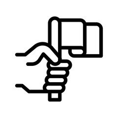 accomplishment line icon illustration vector graphic. Simple element illustration vector graphic, suitable for app, websites, and presentations isolated on white background