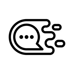 quick response line icon illustration vector graphic. Simple element illustration vector graphic, suitable for app, websites, and presentations isolated on white background