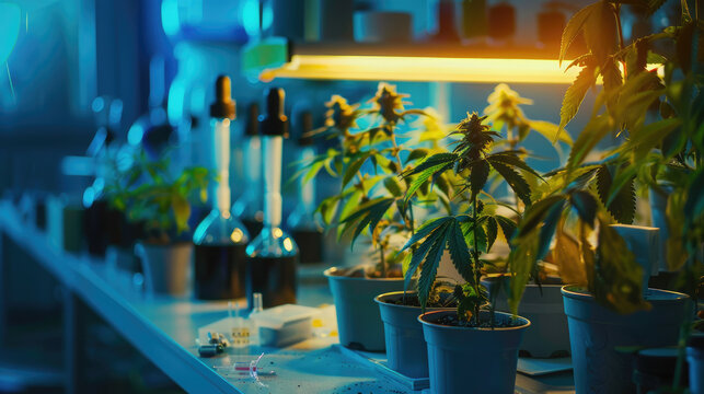 Cannabis garden, medical treatment research