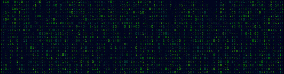 The matrix. A background with a chaotic arrangement of numbers. Technological cyberspace. Binary encoding of data. Background for thematic ideas