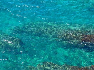 Amazing clear sea water turquoise surface