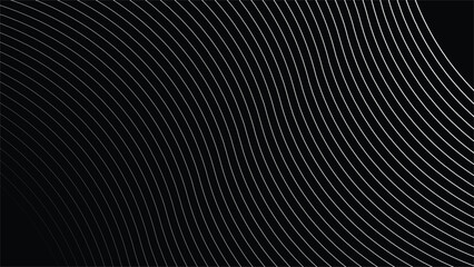Black Background Lines vector image abstract wallpaper for backdrop or decoration