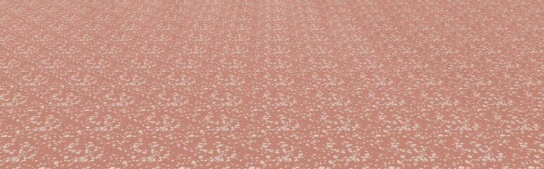 Terrazzo floor. Perspective view of empty terrazzo floor. Modern minimalistic terrazzo floor.