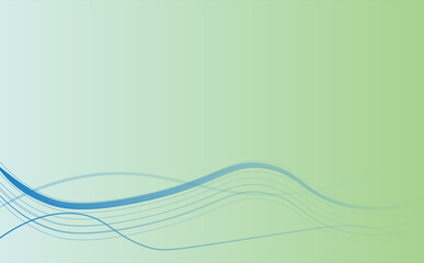 爽やかな波線背景