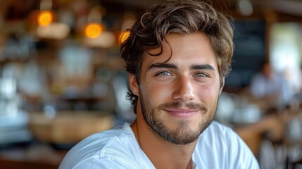 Obraz premium Detailed view of a person wearing a white shirt