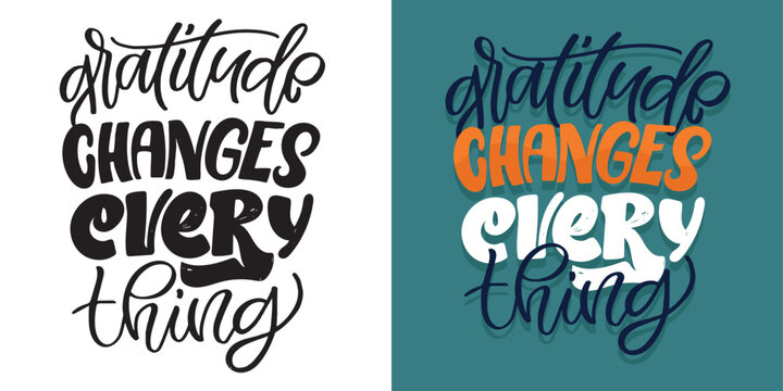 Cute hand drawn doodle lettering postcard, lettering quote. 100% vector image