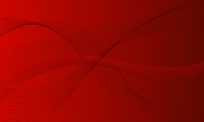 red business lines wave curves abstract background