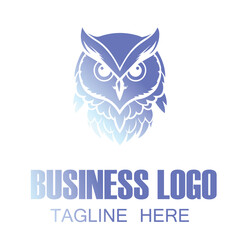 owl logo vector design icon
