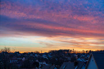 Pfaffenhofen Top of the Roof view during sunset phase