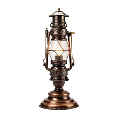 Real Vintage Lamp isolated on transparent or white background