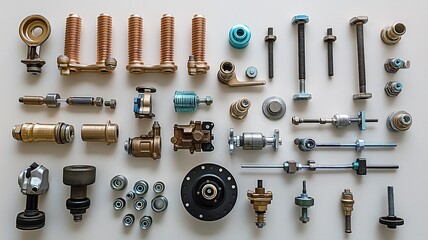 Obraz premium diverse vehicle parts and accessories