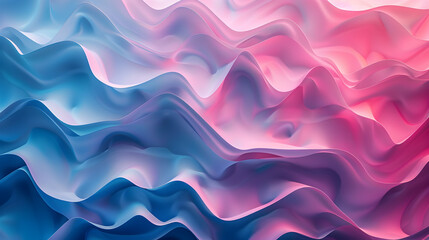 Fototapeta premium Wavy Blue Silk Texture Seamless Pattern Design