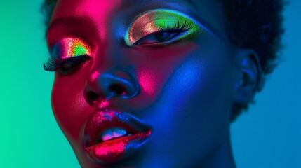 Glowing Neon Eyeshadow Palette