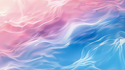 Blue Wave Abstract: Flowing water design with light textures, swirling lines, and oceanic hues, perfect for digital wallpapers and illustrations - obrazy, fototapety, plakaty