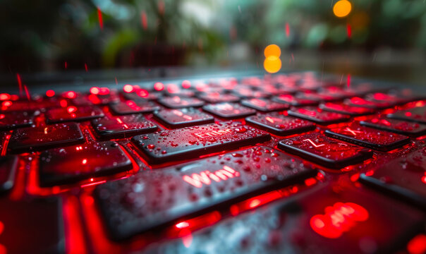 Enter to Win! highlighted red key on a keyboard, symbolizing online contests, giveaways, and the digital engagement in sweepstakes for exciting prizes