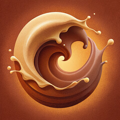 Chocolate Wave Background
