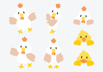 Easter hen cartoon - 753501472