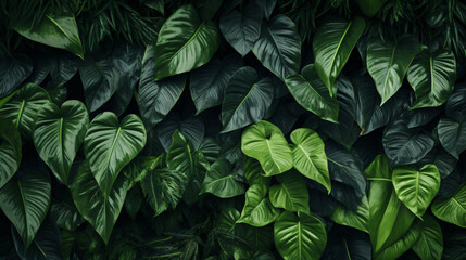 Dark green plants