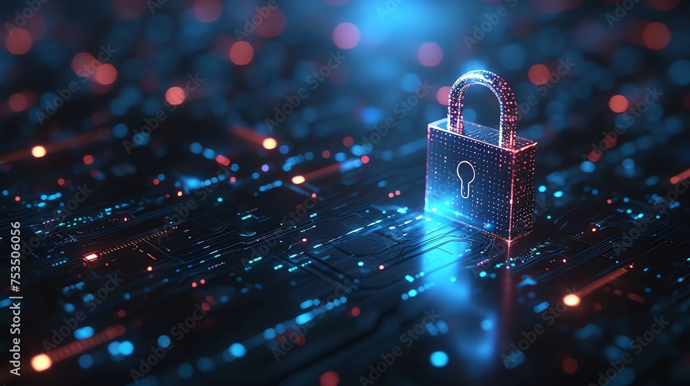 Poster cyber security technology data