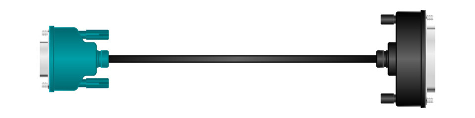 横向きの変換ケーブル_RS-232C adapter 9ピンRS-232C adapter 25ピン