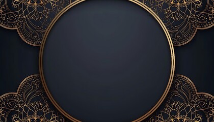 gold ornaments on blue background, ramadan ornaments.