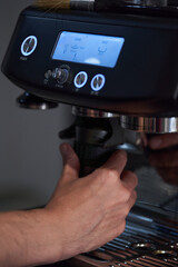 Making expresso with professional tools