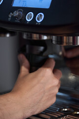 Making expresso with professional tools