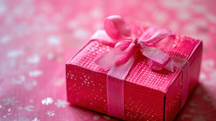 gift with red ribbon, gift for Valentine's day,christmas,party concept