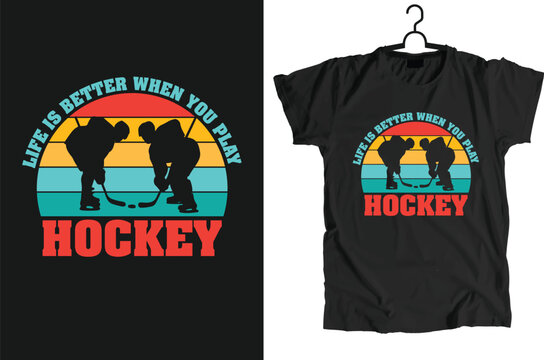 Hockey Design Can Use For t-shirt, Hoodie, Mug, Bag etc.