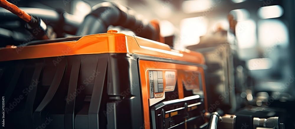 Poster mechanic's essential: a close-up of a professional toolbox with assorted tools