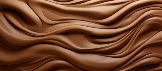 Dynamic Flowing Brown Wavy Lines Abstract Background Design