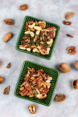 Mixed nuts in a bowl
