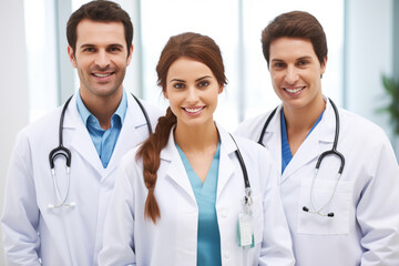 Fototapeta premium Diverse Medical Team in Smiling Portrait
