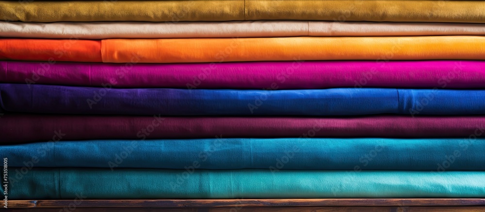 Poster Vibrant and Diverse Collection of Colorful Paper Sheets with Artistic Patterns and Textures