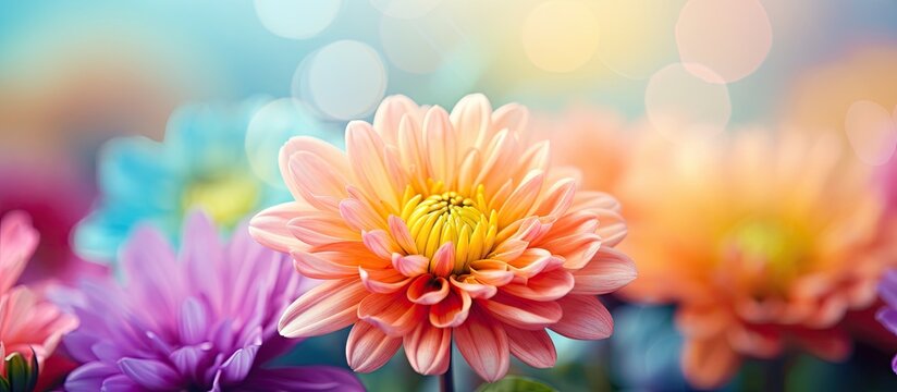 Colorful Variety of Fresh Flower Bouquets Displayed in a Vibrant Market Setting