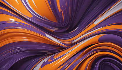 combining deep purple and bright orange in an abstract futuristic texture isolated on a transparent background