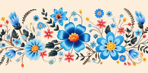 Enchanted Bloom Symphony: A Dance of Colorful Petals - Generative AI