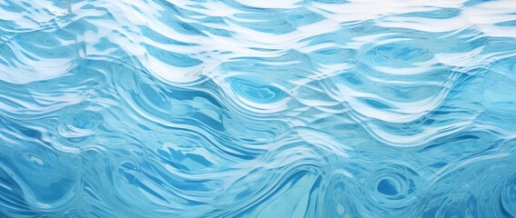 Turquoise Swirls of Abstract Fluid Art - Aesthetic Oceanic Vibes Generative AI