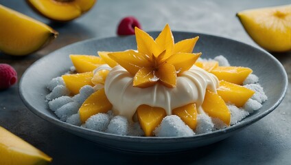 Cheesecake with fruits