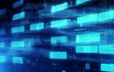 Obraz premium AI, data science, digital technology concept
