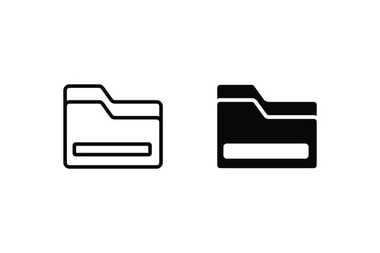 Simple Set of Folders Related Vector Line Icons. Contains such Icons as Repository, Sync, Network Folder and more.