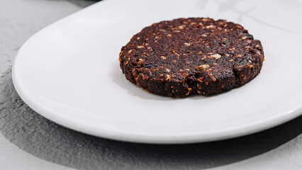 Oatmeal Cookies on white plate close up