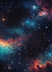 Fototapeta na wymiar Deep night sky universe with stars, nebula and galaxy