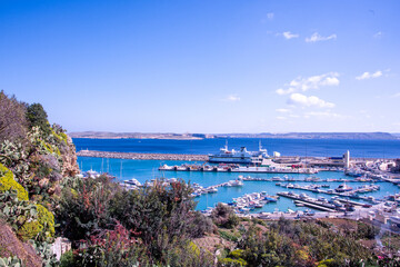 The beautiful port of Mgarr on Gozo Island, Malta