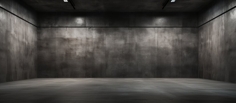Advanced background High end scenario concrete wall for Exhibition hall Dark technology